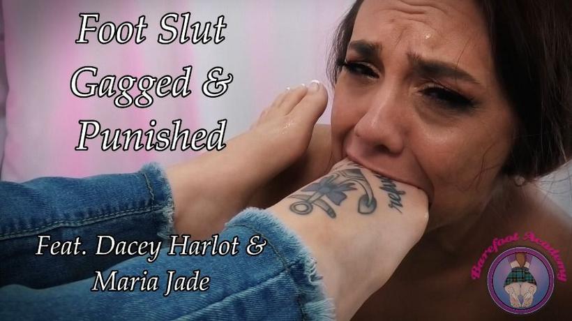 Cover Dacey Harlot, Maria Jade - Foot Slut Gagged & Punished - BarefootAcademy, ManyVids