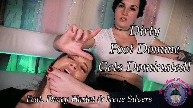 Cover Dacey Harlot, Irene Silvers - Dirty Foot Domme Gets Dominated - BarefootAcademy, ManyVids