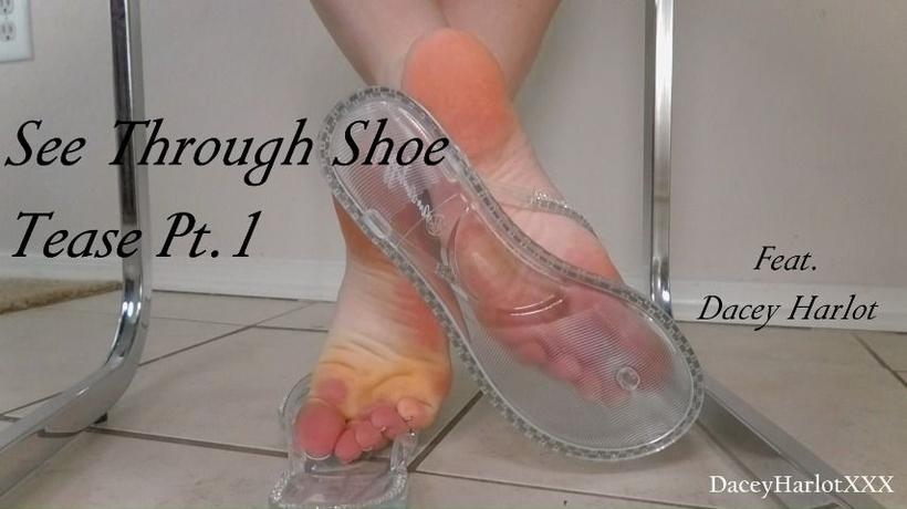 Cover Dacey Harlot - See Through Shoe Tease Part 1 - TheHarlotHouse, ManyVids