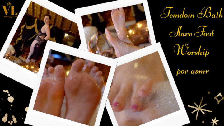 Cover Vivienne lAmour - Femdom Bath Slave Foot Worship Pov Asmr - ManyVids
