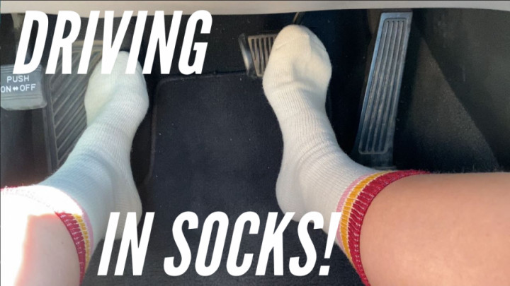 Cover Ivys Feet - Cute Feet Driving In Long White Socks - ManyVids