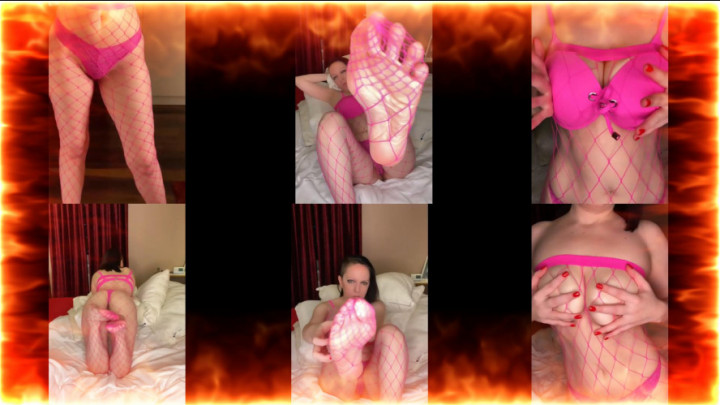 Cover Lissy_s_world - Pink Fishnet Stocking / Feet And Legs - ManyVids