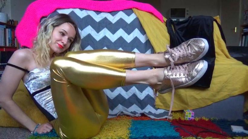 Cover Goddess Vanessa - Golden Guess Sneakers - ManyVids