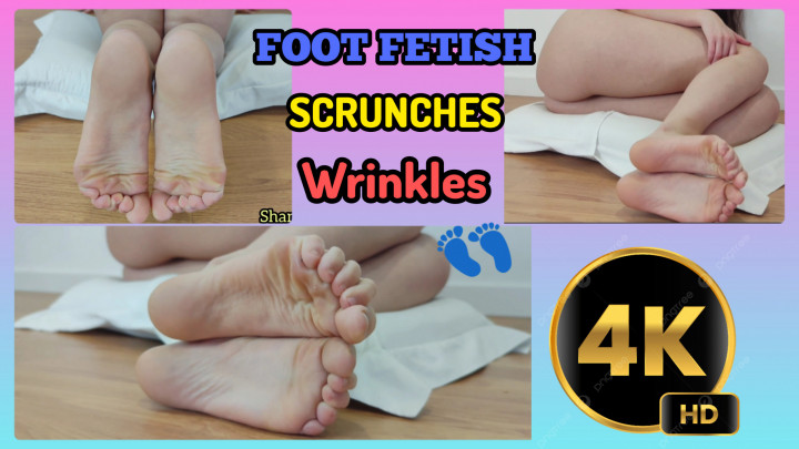 Cover Shanaxnow - 4K Foot Fetish Lot Of Scrunches Wrinkles Soles Close Ups - ManyVids