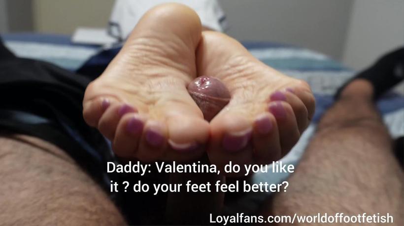 Cover Step-Father'S Day - Step Daughter Gives A Perfect Unaware Footjob - World Of Foot Fetish