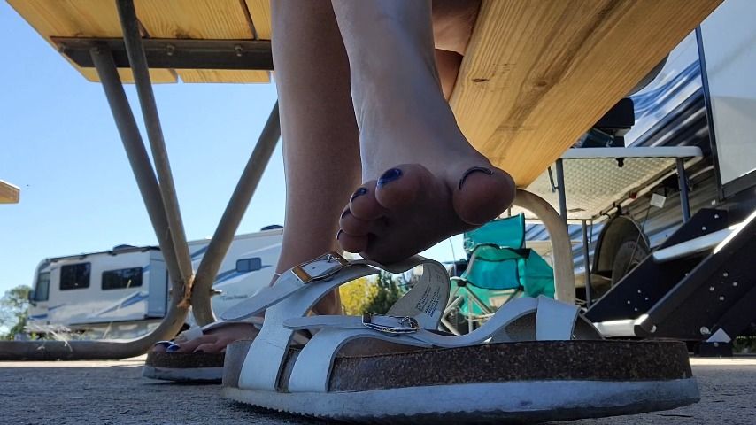 Cover Sweetsoleprincess - Dirty feet in sandals while camping - ManyVids