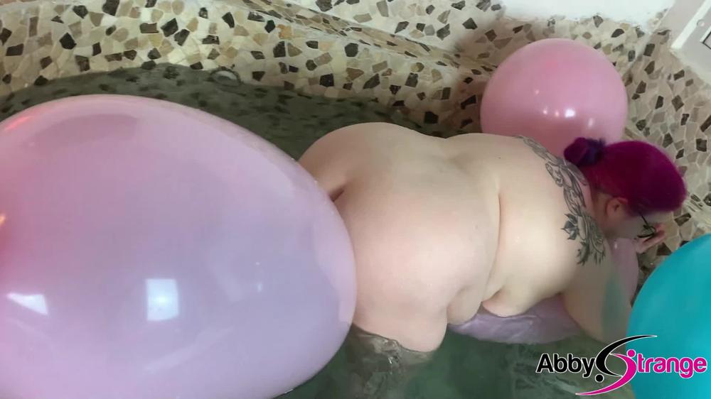 Cover Balloons In The Hot Tub: Riding And Playing, Non Pop - Abby Strange fetish and looner