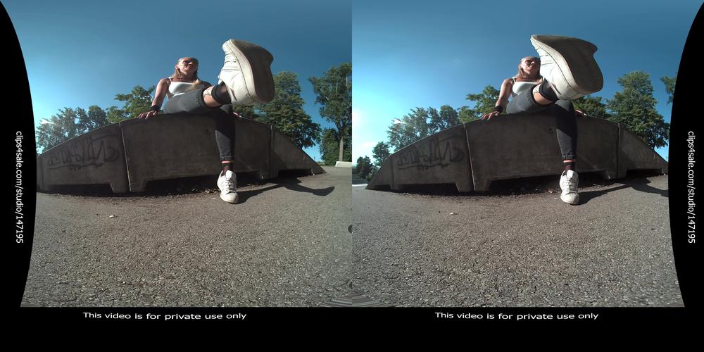 Cover Vr 3D 5,7K 180 60 Fps | Immerse Yourself In Larissa'S World And Be Enchanted By Her Worn-Out, Sweaty Adidas Superstars That She Wears With Her Fine Fishnet Socks Insoles, And Her Sweaty, Smelly Feet - VR FEET CLIPS - EATING GIRLS CLIPS