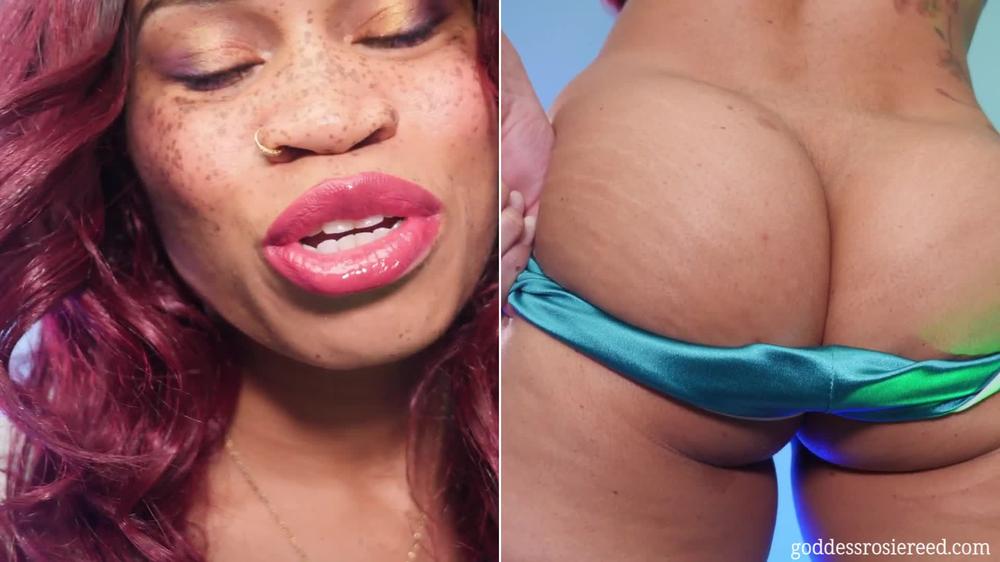 Cover Lips Vs Ass- Ebony Femdom Goddess Rosie Reed Lips And Ass Worship Mind Fuck Femdom Pov Teasing- 1080P Hd - Goddess Rosie Reed