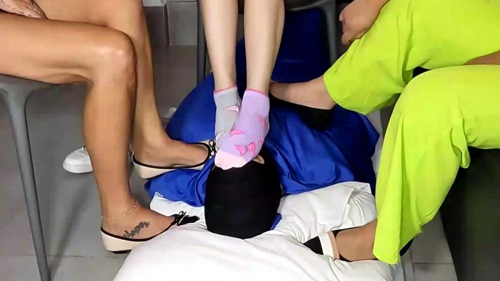 Cover Older Woman And Youngs Dommes Foot Dominating Male Slave - FOOT FETISHLAND